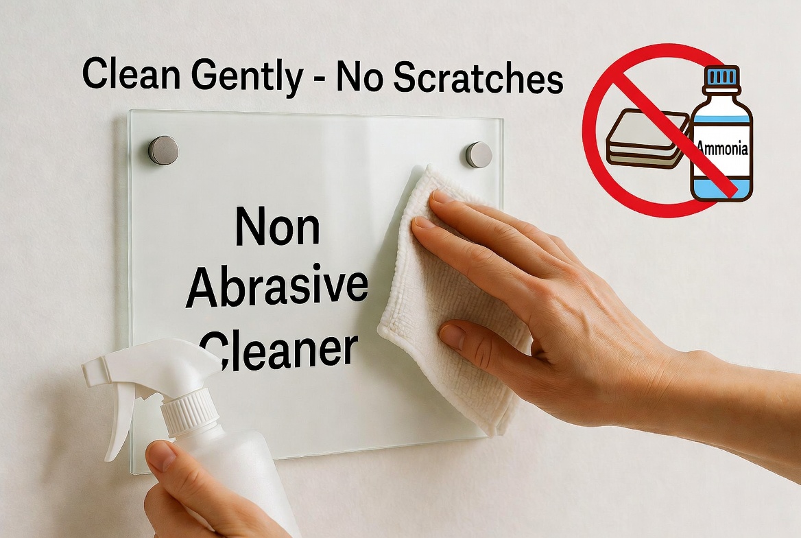 正确的亚克力标牌清洁指南