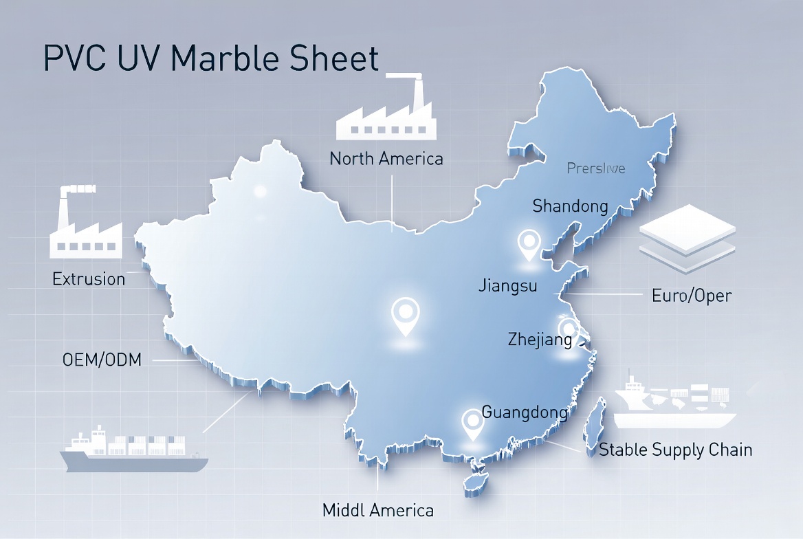 中国PVC UV大理石中心