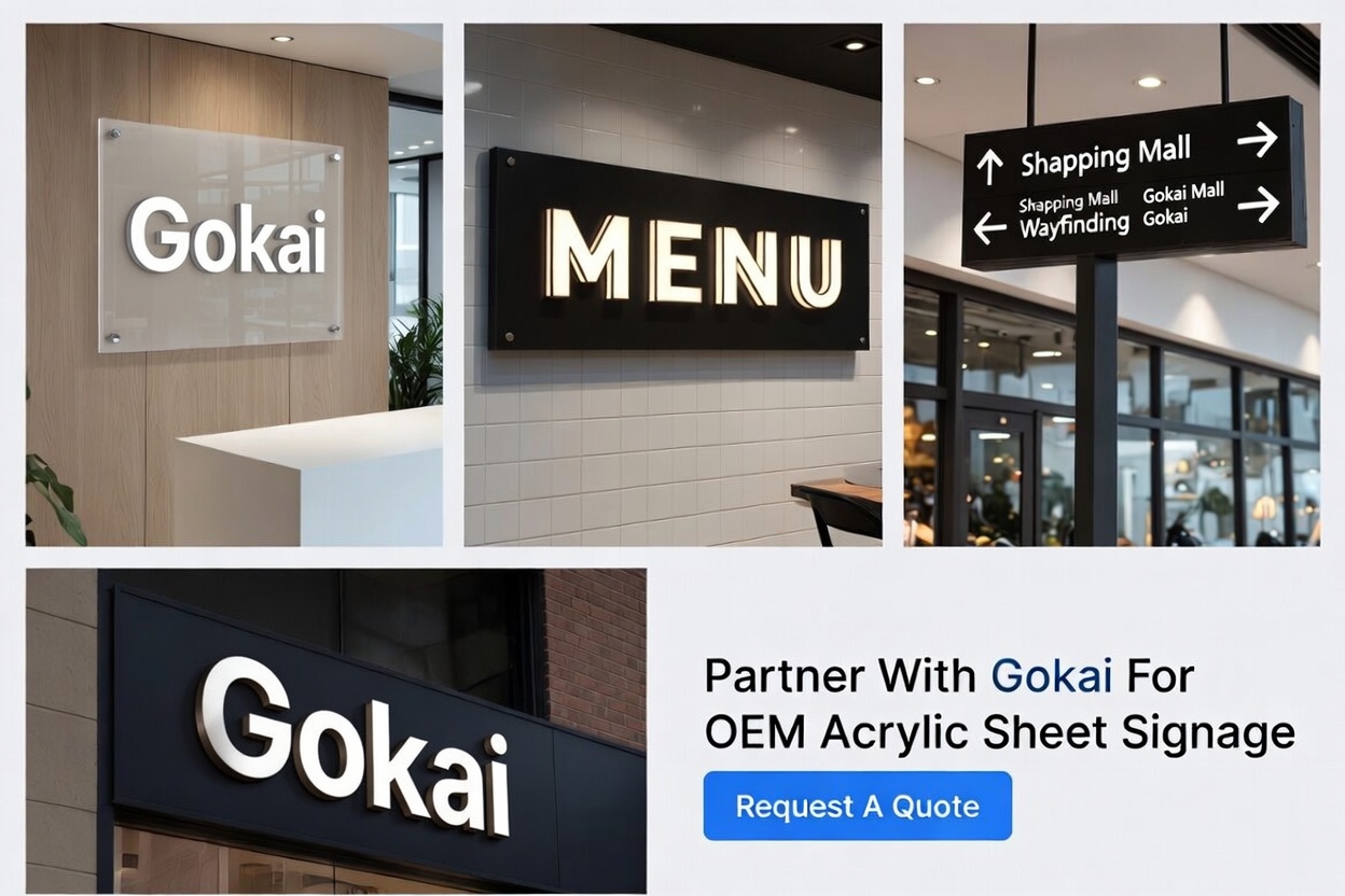 带有 CTA 的亚克力标牌组合