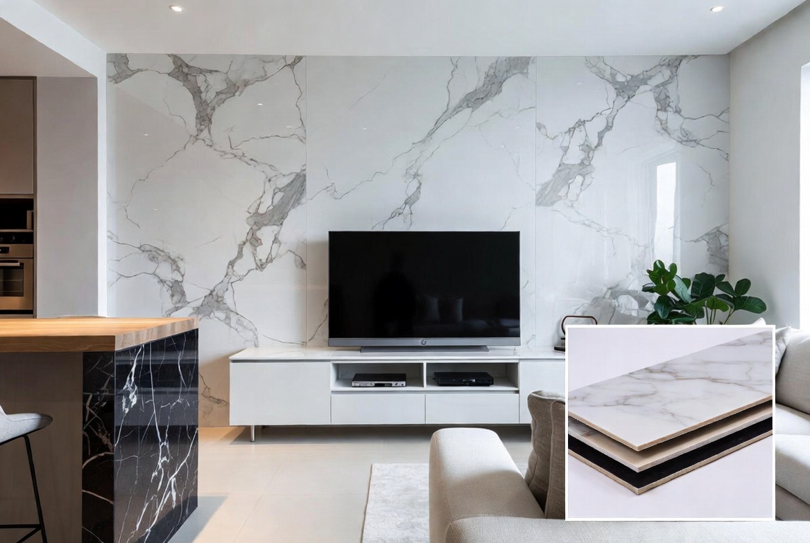 PVC UV大理石应用展示柜