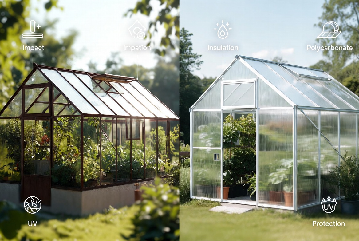 Comparison Glass And Polycarbonate Greenhouse Exterior.jpg